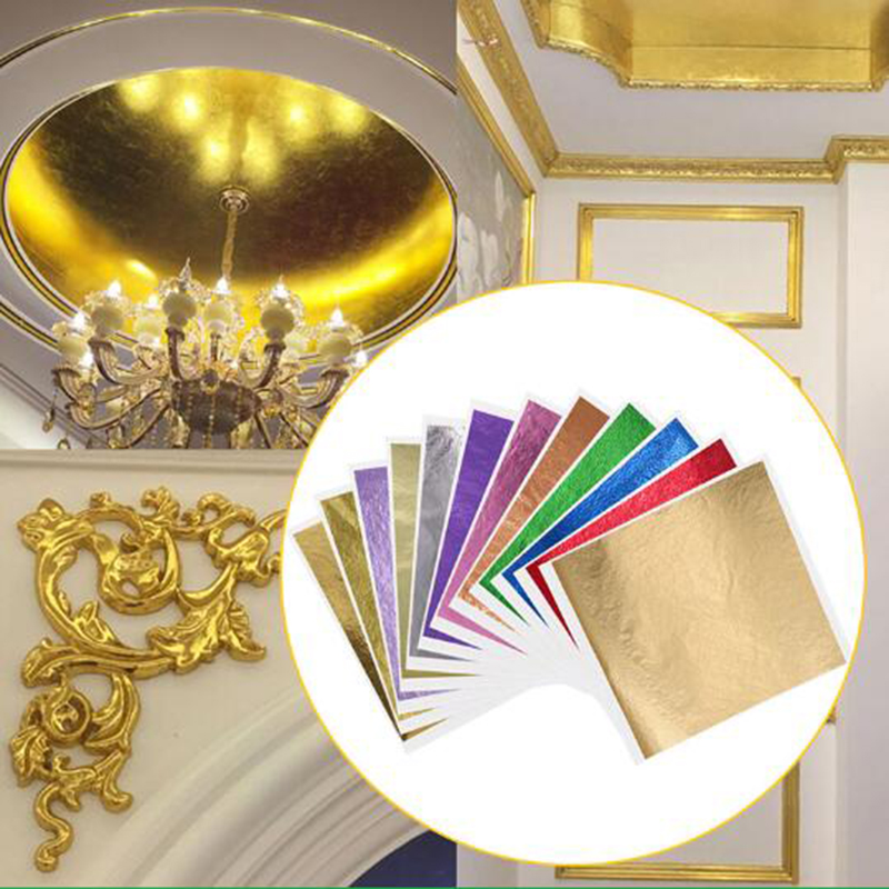 Nail Art Gold - 1000pcs/pack 13cm Leaf Sheets Gold Leaf