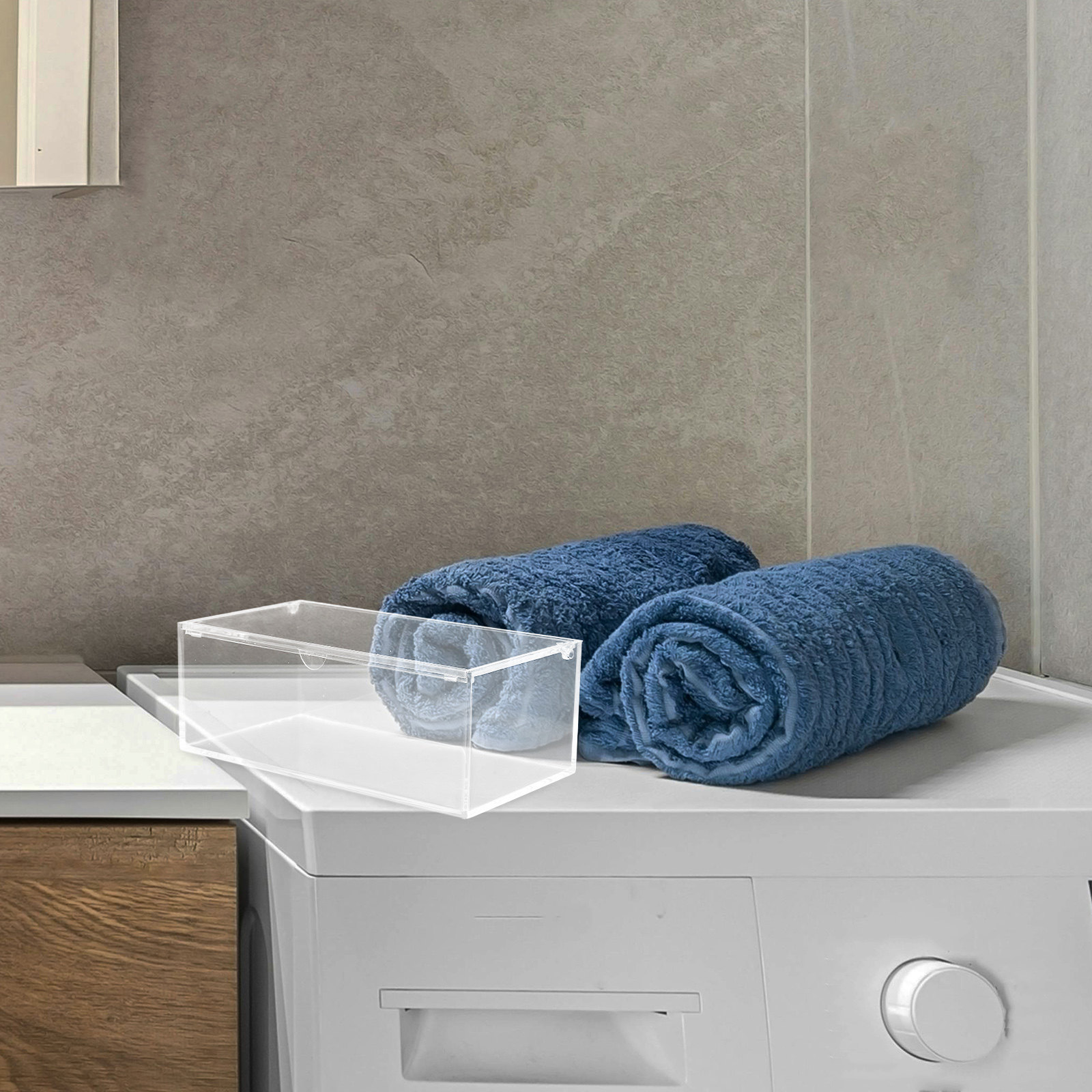 Acrylic Powder Clear - Dryer Sheet Dispenser Clear Acrylic Box