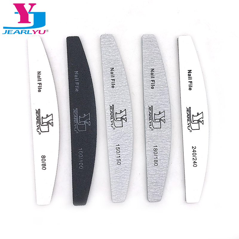 Nail Art Maroon - 2/5pcs/lot Moon Nail File Mix Color