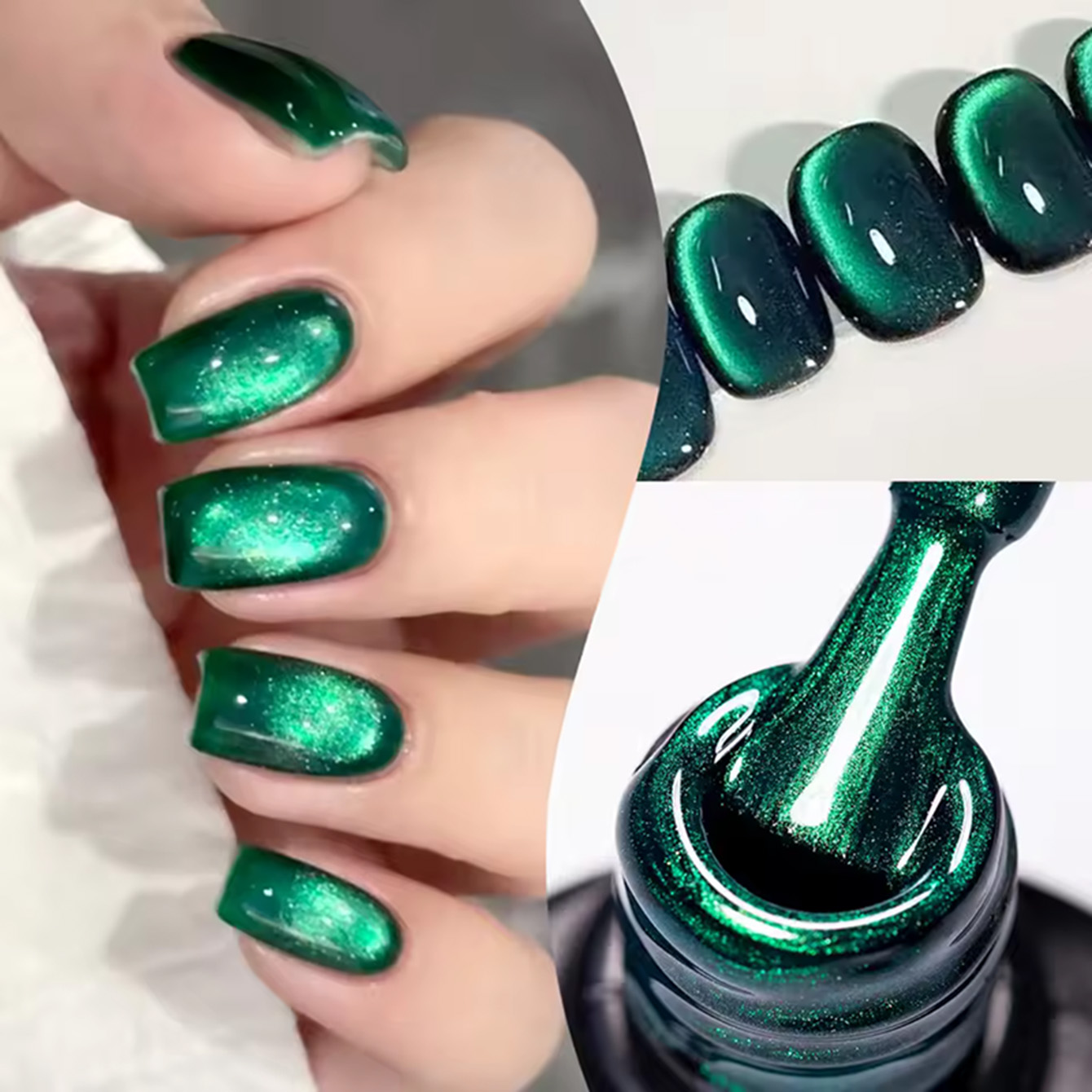 Nail Art Emerald Green - MAINEL 10ML 1Pcs High Saturation Emerald