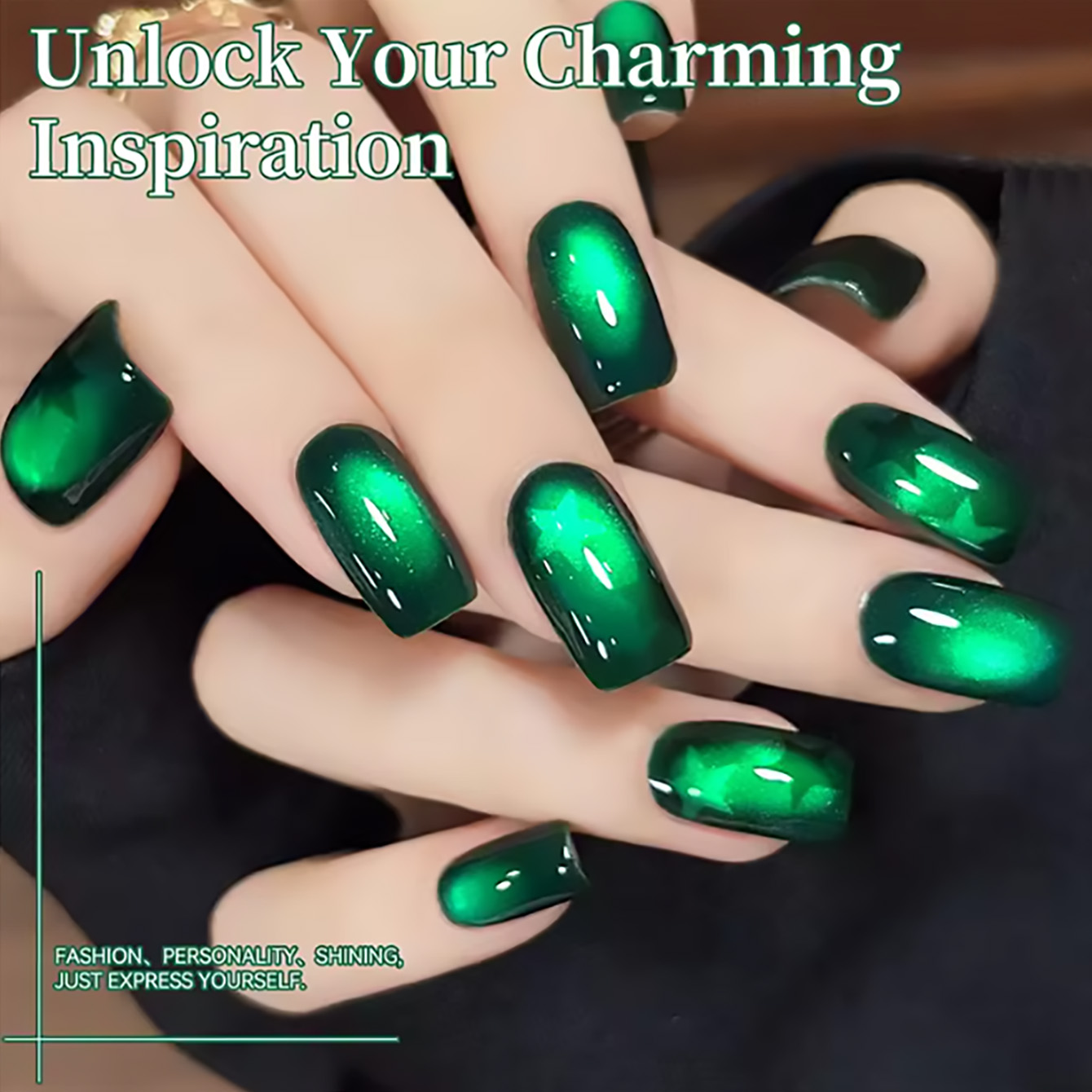 ZH 12ML Emerald Green Magnet C - Nail Art Emerald Green recension och pris