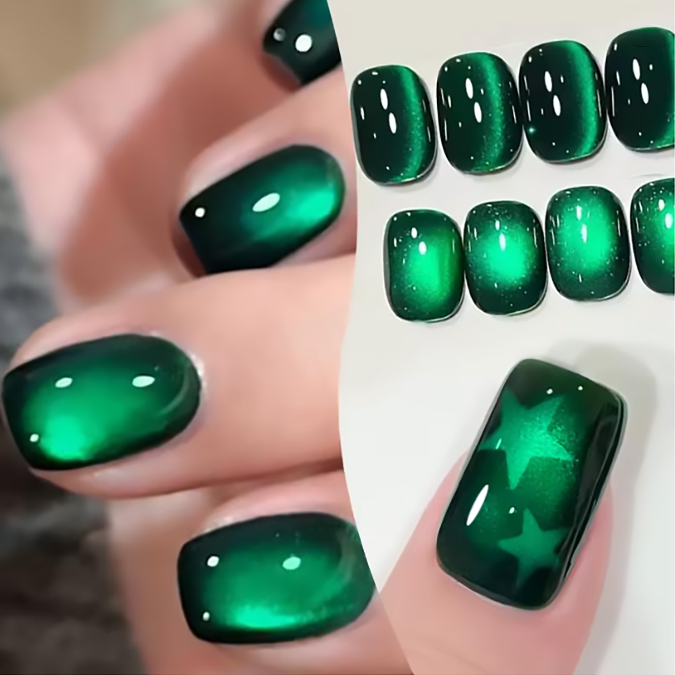 ZH 12ML Emerald Green Magnet C - Nail Art Emerald Green recension och pris