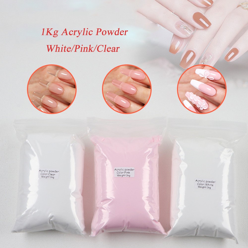 1kg Acrylic Powder For Nail Nu - Acrylic Powder Clear recension och pris