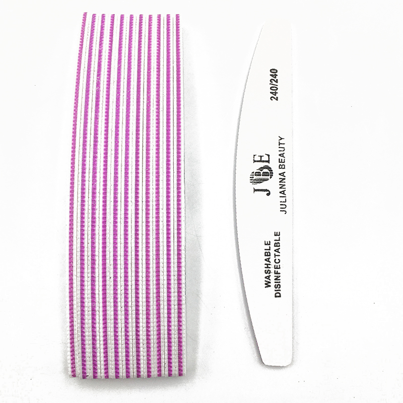 10 Pcs Professional Nail File  - Nail Art Maroon recension och pris