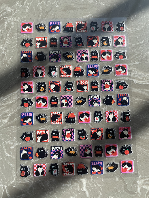 Mini Pvc Kawaii Pattern Poster - Nail Art Nail Art recension och pris