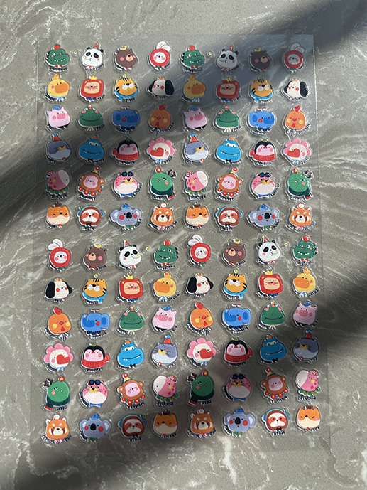 Mini Pvc Kawaii Pattern Poster - Nail Art Nail Art recension och pris