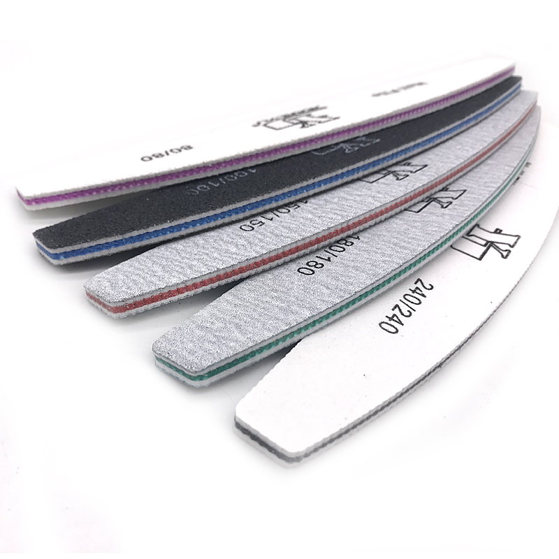 2/5pcs/lot Moon Nail File Mix  - Nail Art Maroon recension och pris