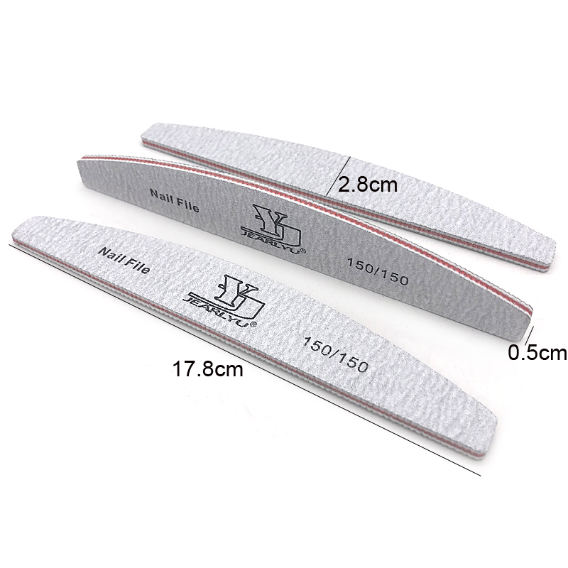 2/5pcs/lot Moon Nail File Mix  - Nail Art Maroon recension och pris