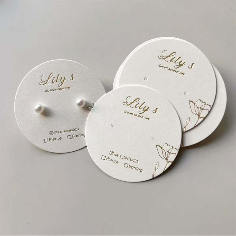Customized Earring Display Car - Nail Art Gold recension och pris