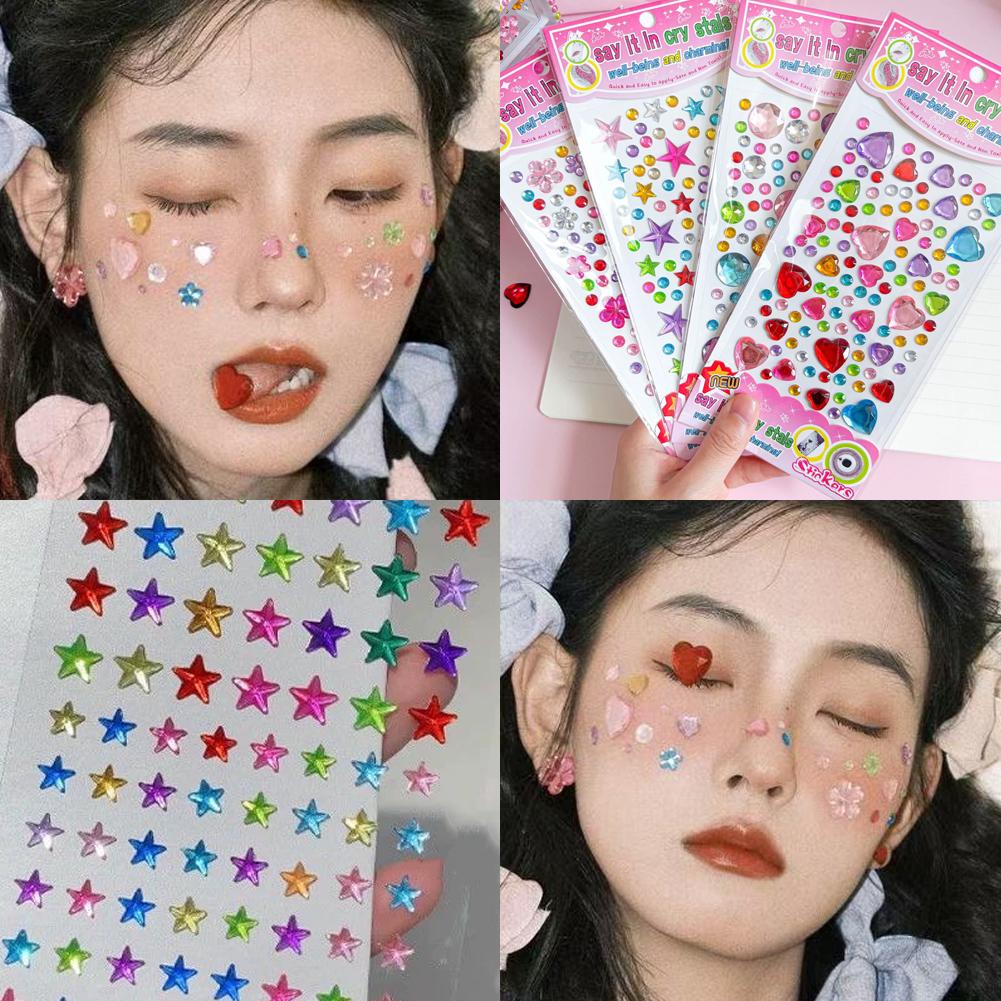 Self-Adhesive Face Rhinestones - Nail Art Nail Art recension och pris