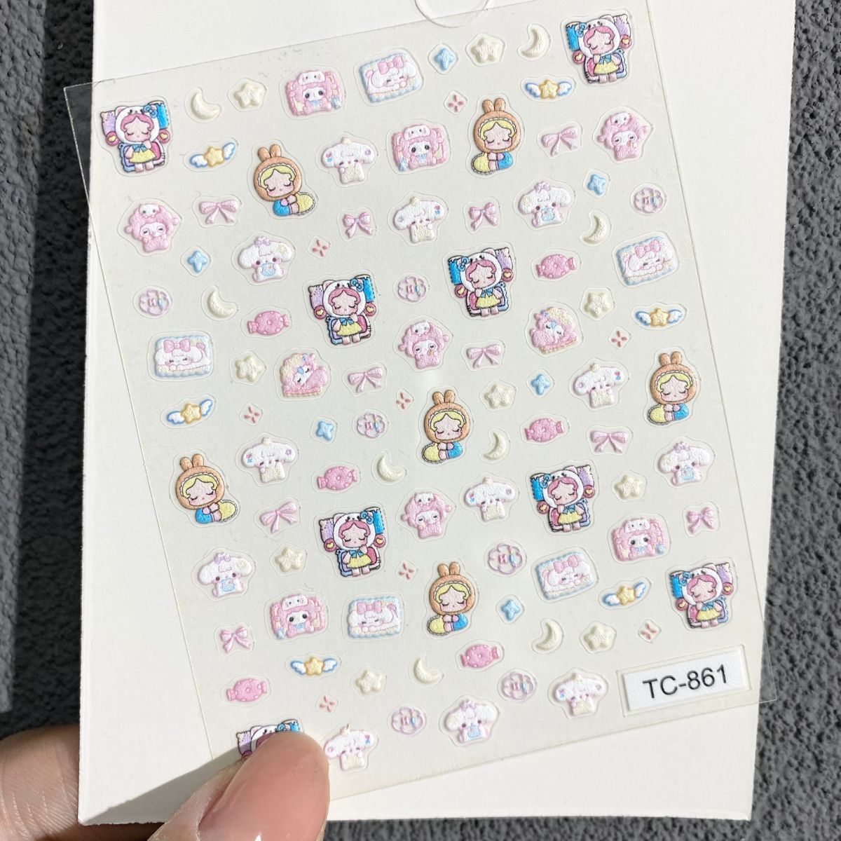 Cute Piano Lamb Relief Nail Ar - Nail Art Nail Art recension och pris