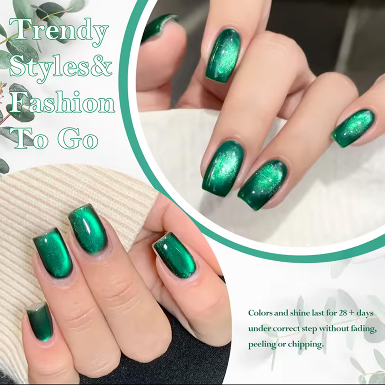 MAINEL 10ML 1Pcs High Saturati - Nail Art Emerald Green recension och pris