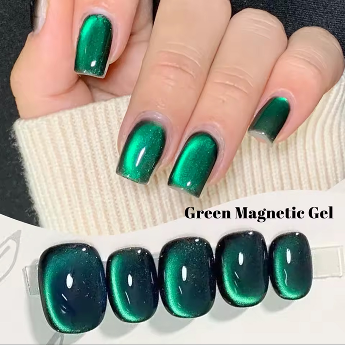 MAINEL 10ML 1Pcs High Saturati - Nail Art Emerald Green recension och pris