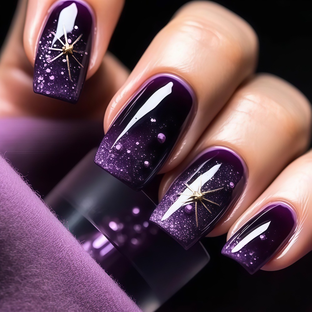 Short Medium fake nails gradie - Nail Art Maroon recension och pris