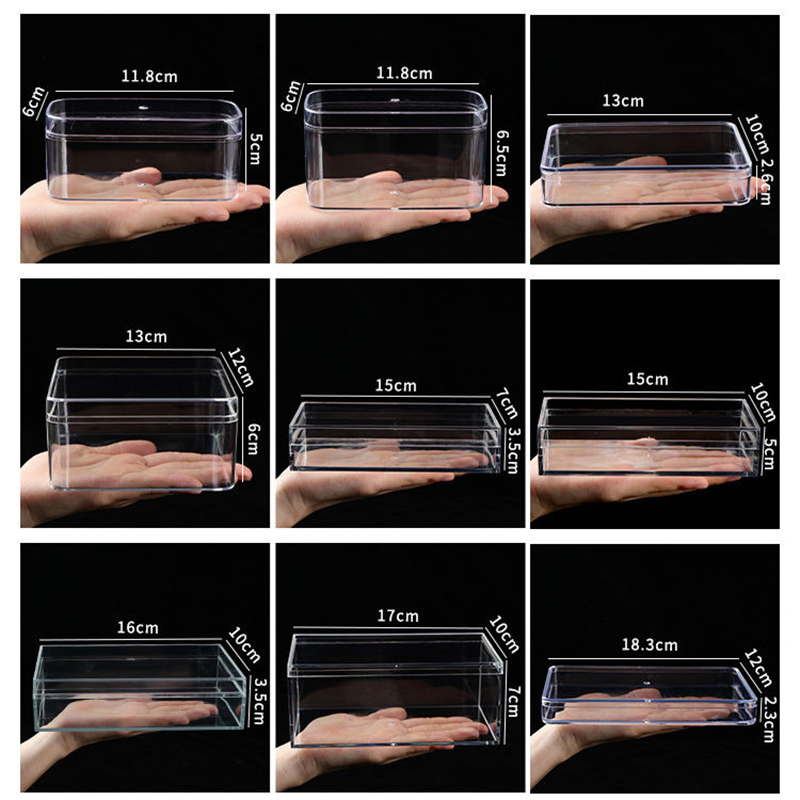 Clear Acrylic Boxes with Lid R - Acrylic Powder Clear recension och pris