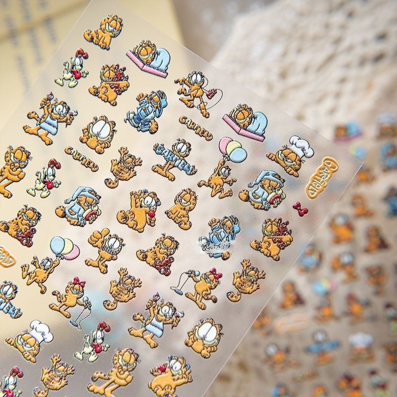 New Garfield Nail Art Stickers - Nail Art Nail Art recension och pris