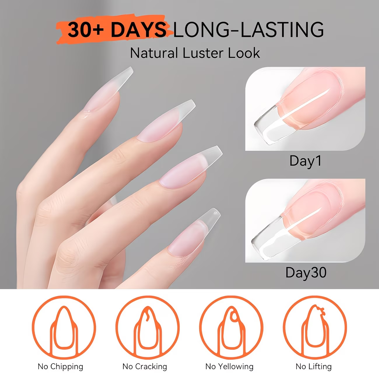 Builder Gel Nail Kit /LED Nail - Acrylic Powder Clear recension och pris