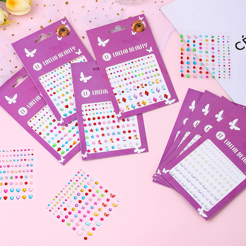 Hot Selling Face Gems Stickers - Nail Art Nail Art recension och pris
