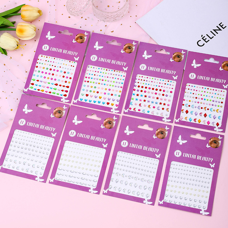 Hot Selling Face Gems Stickers - Nail Art Nail Art recension och pris