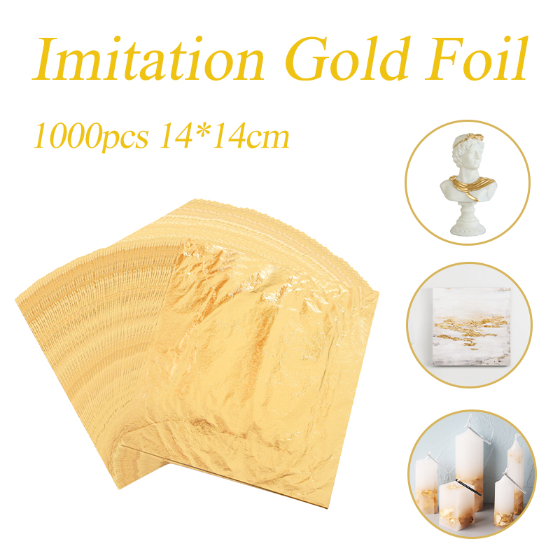 Imitation Gold Leaf Foil Sheet - Nail Art Gold recension och pris
